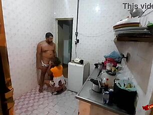 Fucking my stepdaughter in the kitchen, anal with teen 18+ latina, oops