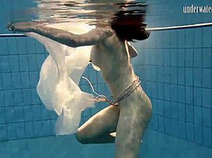 i'm floating with andrea's hottest ass in the pool