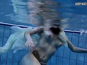 i'm floating with andrea's hottest ass in the pool