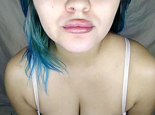 Mouth Fetish: Milf Paints Lips With Lipstick In High Definition Close Up.
