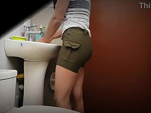 Cute Colombian University Student Relieves Herself Outdoors