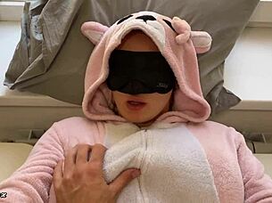 blonde amateur performs oral sex and swallows cum in mouth