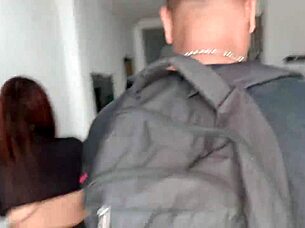Horny Latina Begs for Fuck on Way to School!