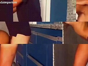 i got fuked by comedor with husban then he cums in pussey without condon