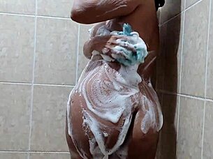 bathe with the smooth bunny in the shower.