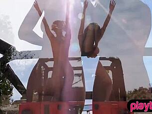 Romantic interracial lesbian encounter PLUS cappuccino