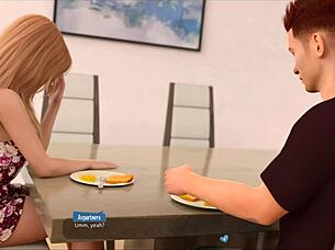 Pomáhám horkým courám v anime hentai hře