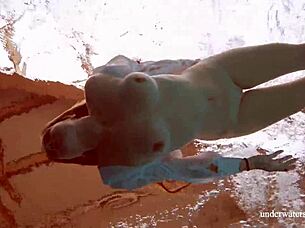 Big tits redhead lola nude underwater in pool juicy teen ex girlfriend vibes 😍