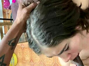 Intense Sloppy Deepthroat Action with Young Teen