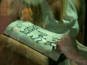 Occultist Lesbians Dahlia Sky and Charlotte Stokely Reach Orgasm with Pussy Licking