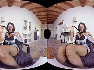 virtualrealporn remote interview goes wild