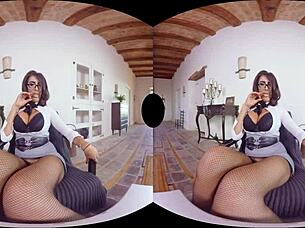 virtualrealporn remote interview goes wild