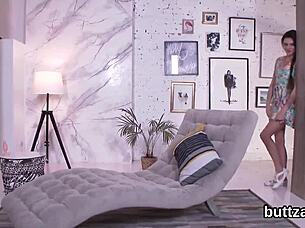 Stellar Half-Nude Tight Teen Gets Fucked In Spread Anal