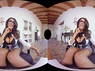 virtualrealporn remote interview goes wild