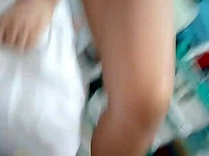 Latina Amateur Bent Over for Doggystyle Cumshot Unaware of Recording