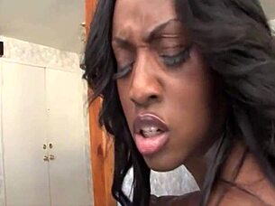 Jada fire, the black pornstar with big tits, gives blowjob to monster cock. will she get a facial?