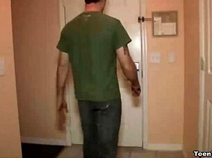 Teen Slut Jerks Big Cock In Glasses