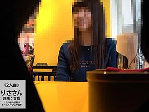 Asian amateur with big shaved tits giving suggestive blowjob in full version