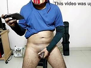 getting too close to my dick while watching porn on mobile