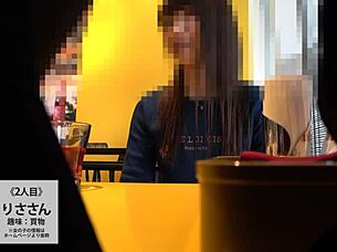 Asian amateur with big shaved tits giving suggestive blowjob in full version