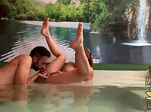 I followed a latina stranger in the night club for blowjob, riding, and cunilingus on her big tits.