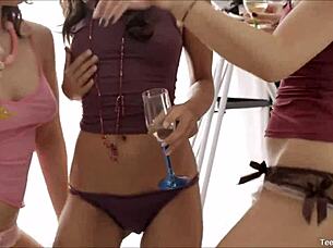 can hot girlfriends handle this lesbian threesome?