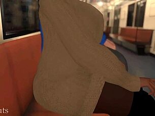 Horny latina woman gets railed hard on the train