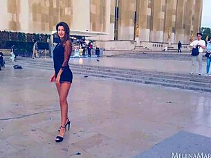 Melena Maria Rya Enjoys Public Outdoor Scenes In Paris