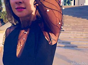 Melena Maria Rya Enjoys Public Outdoor Scenes In Paris