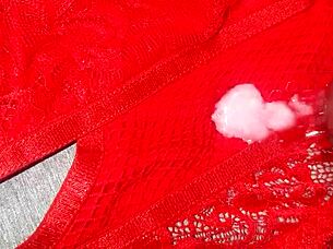 does your friend like red lingerie too?