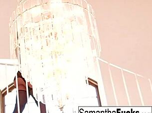 I show amazing big tits solo