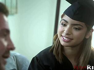 step niece hazel heart graduates to first big cock