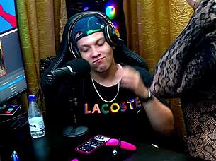 andressa sanchez's big tits tease in sheer red