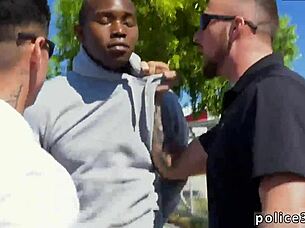 Emo cop kink shoplifting leads to bum fucking in gay porn!