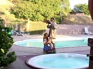 gaping a blonde babe open has never been this much fun for these three guys