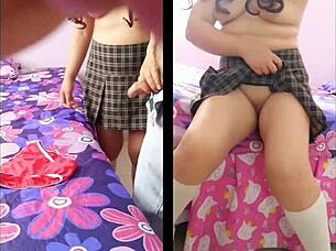 Porno estudiantes: mi profe gustavo ordena masturbarlo y sacarle leche con tetas en su departamento