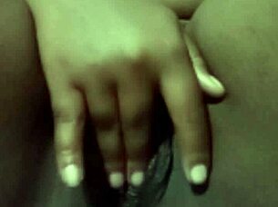 want to see my naughty friend masturbating her shaved pussy?