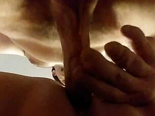 blonde amateur sucks big dick before doggystyle.