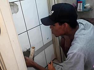 stretching my asshole with his big black cock