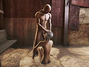 Fallout 4 brings a wild church scene with animated group action.