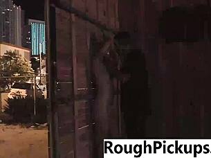 Rough encounter with attractive woman after pickup