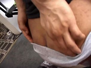 Big dick latin guy gets blowjob from another man