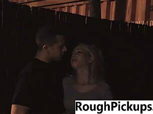 Rough encounter with attractive woman after pickup