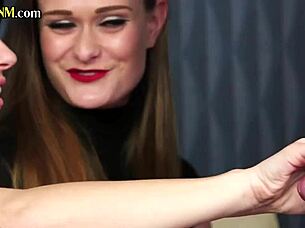 Cfnm Amateur Femdom 3some Hj By Classy Dirty Talking Babes