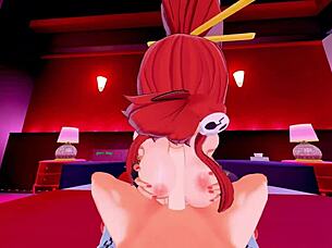 i pov fuck yoko littner, she gives tit job then creampie