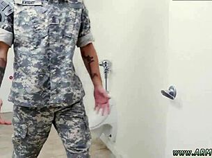 those military hunks got down for some intense anal training