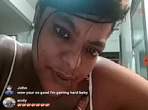 brazilian bbw teases with big tits on webcam – part 3