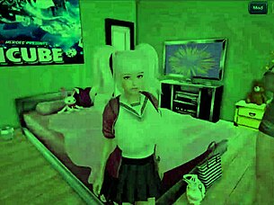 Mythic Manor - Horny Roommate Masturbates Big Tits In Pool