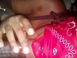 Ebony helps me out for some cash in the closet