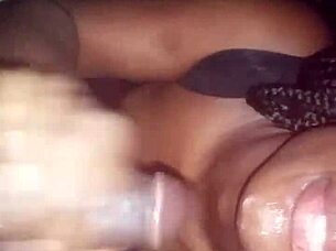 Ebony helps me out for some cash in the closet